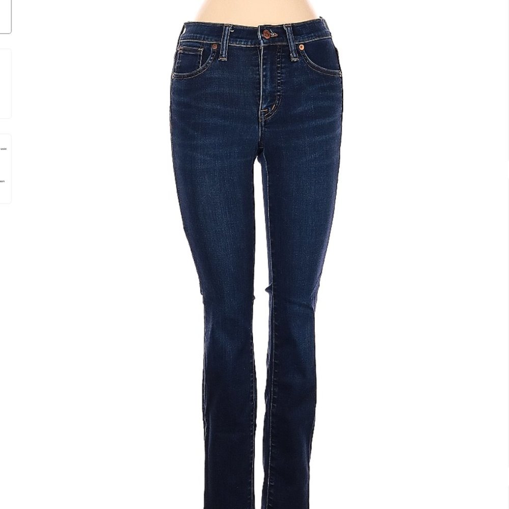 MADEWELL 9" High-Rise Skinny Jeans Denim blue size 23 women's pants - Picture 3 of 4